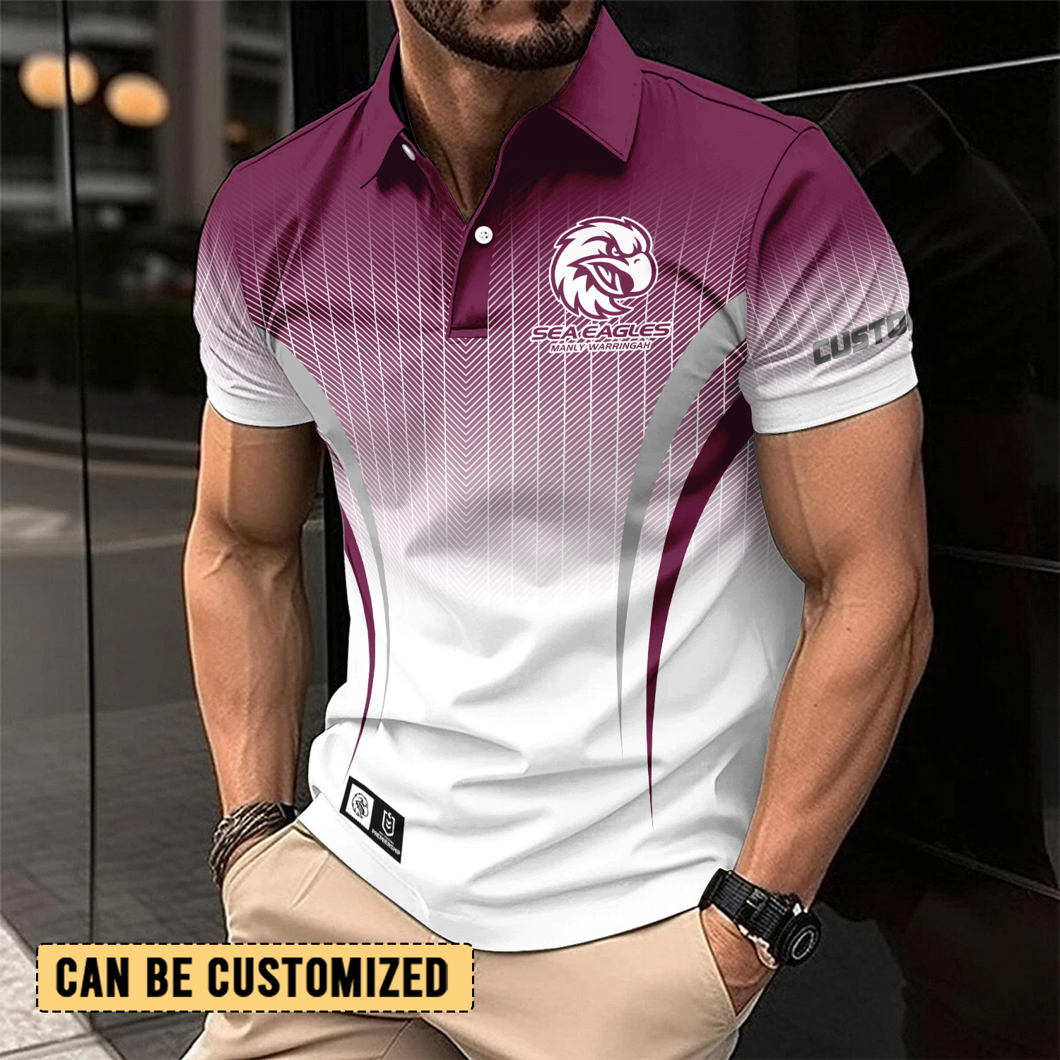 Auspiritmerch Manly Warringah Sea Eagles Personalized Polo Shirt Gift For Fans