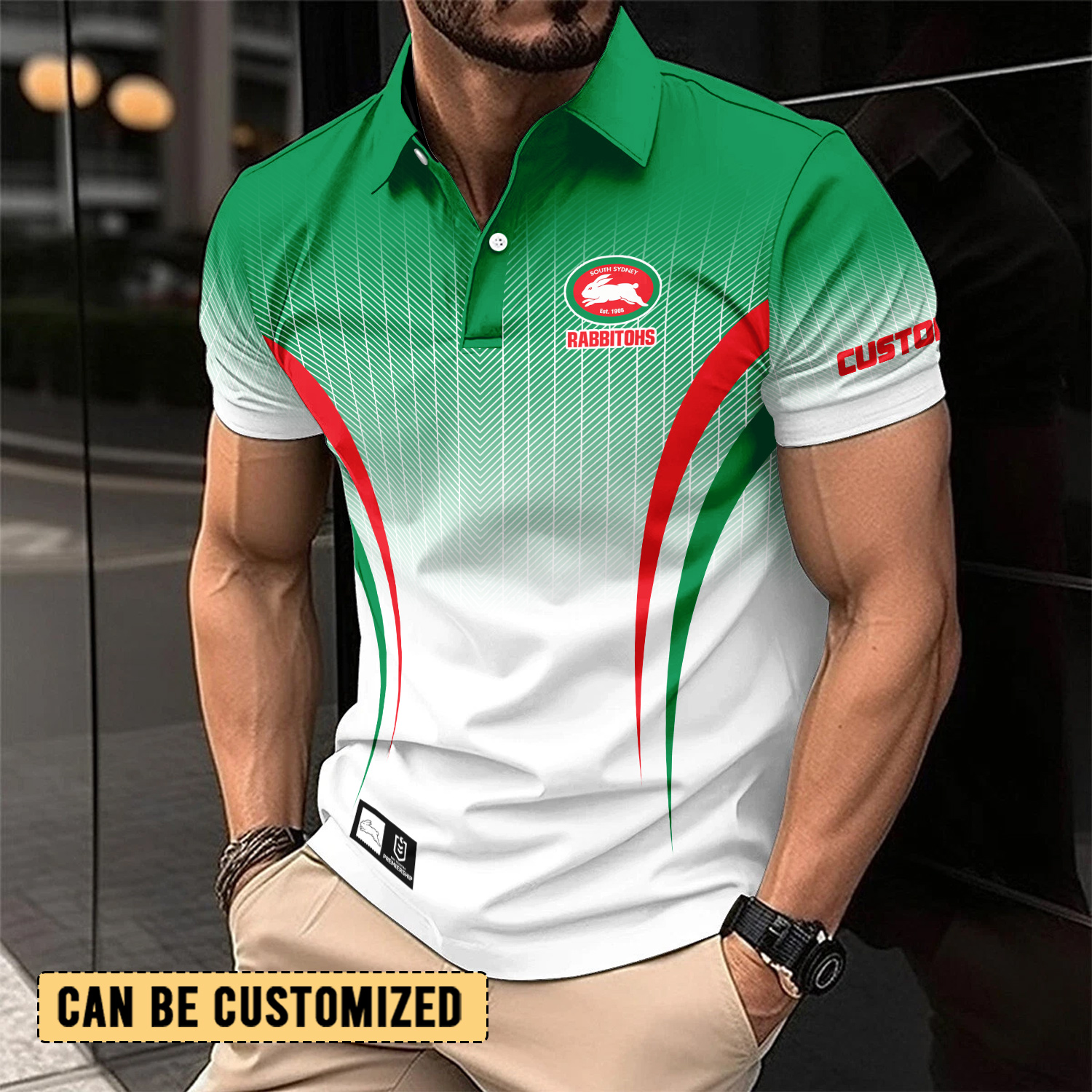 Auspiritmerch South Sydney Rabbitohs Personalized Polo Shirt Gift For Fans