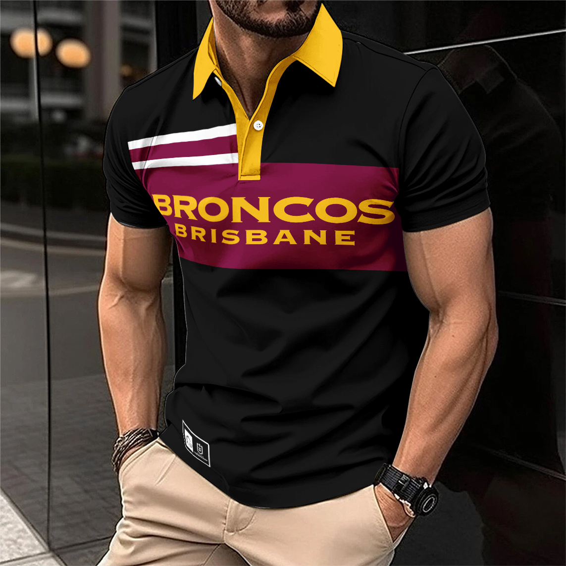 Auspiritmerch Brisbane Broncos Personalized Polo Shirt Gift For Fans