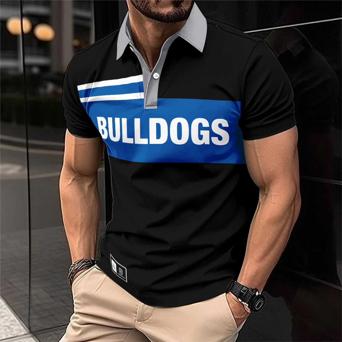 Auspiritmerch Canterbury-Bankstown Bulldogs Personalized Polo Shirt Gift For Fans