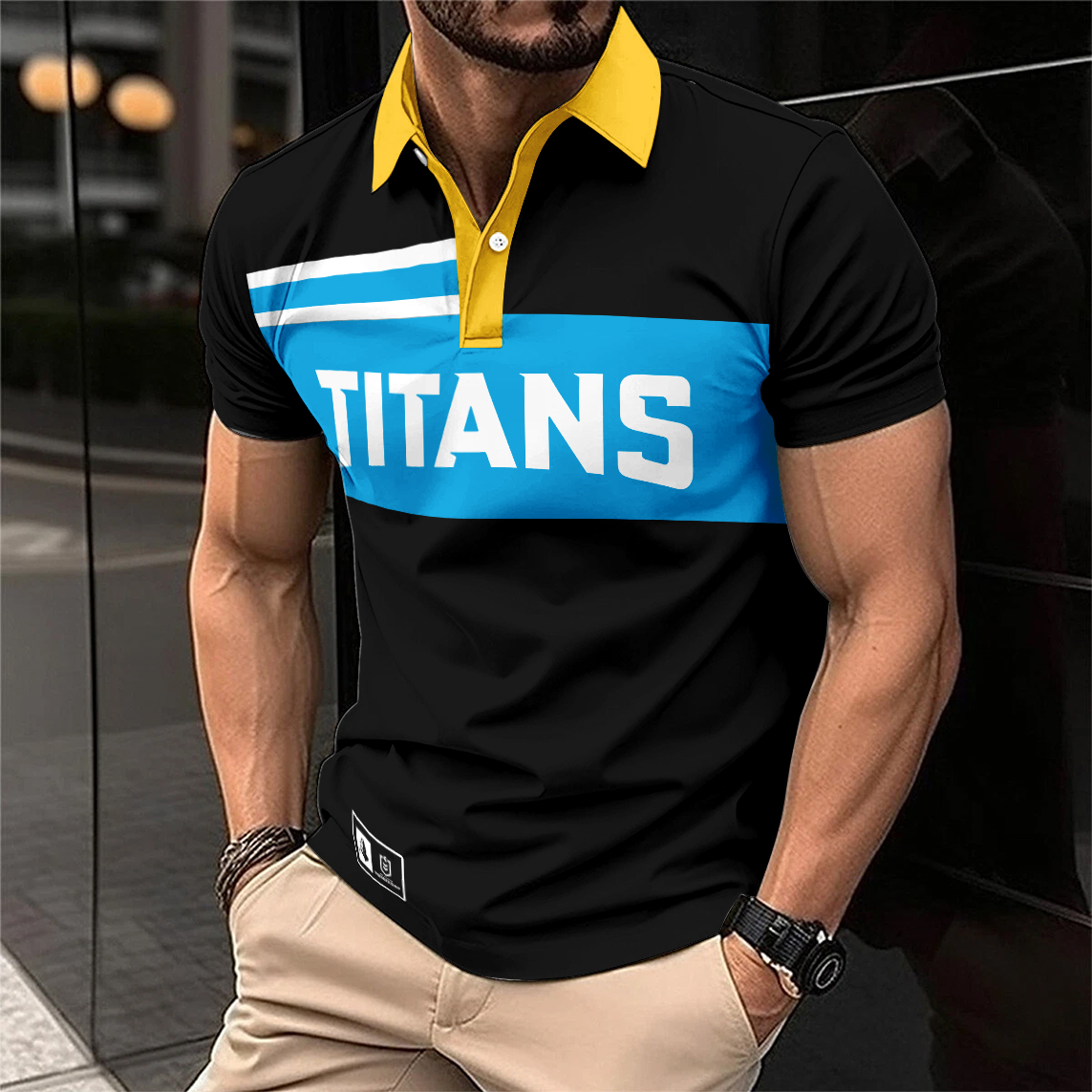 Auspiritmerch Gold Coast Titans Personalized Polo Shirt Gift For Fans