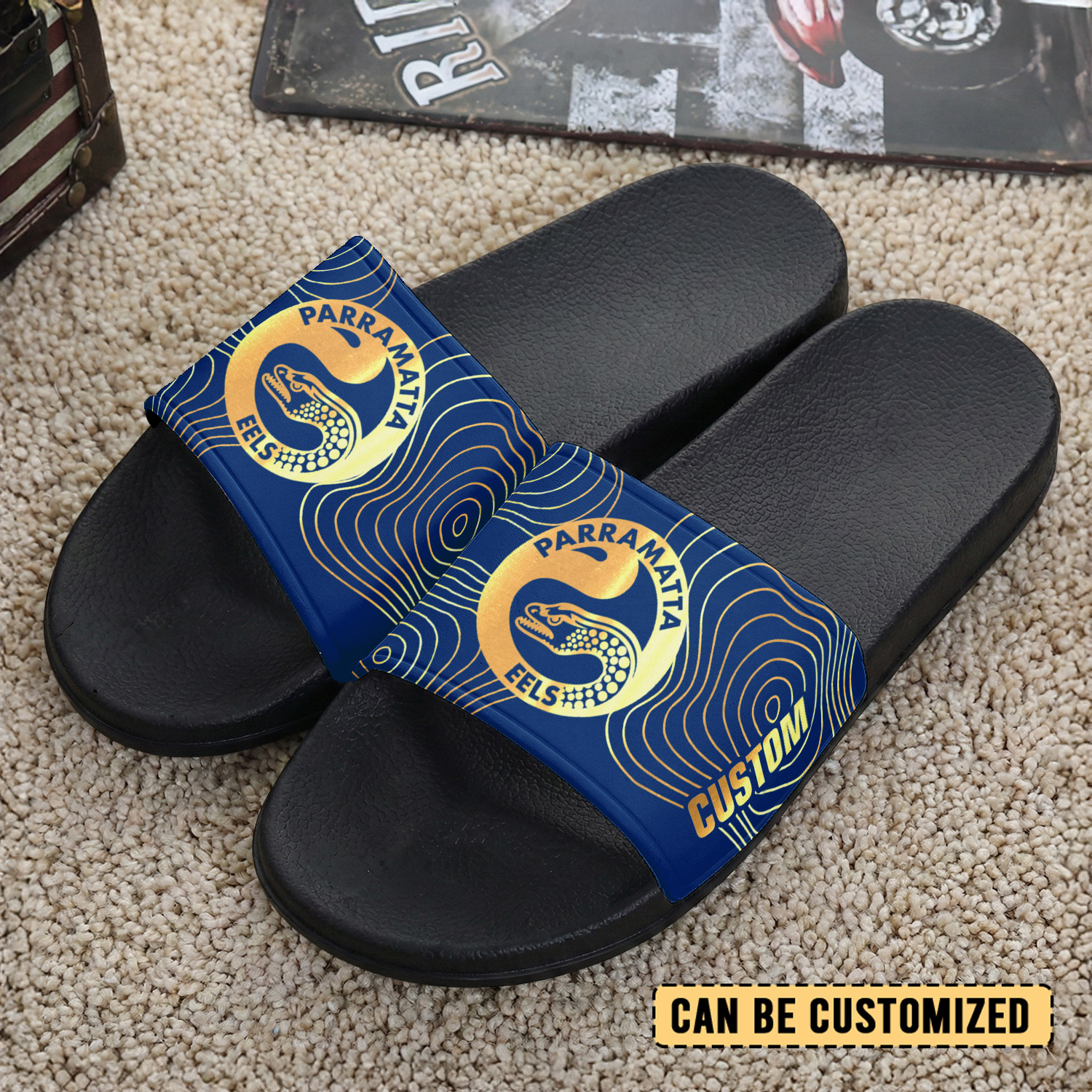 Auspiritmerch Parramatta Eels Personalized Sports Slippers Gift For Fans