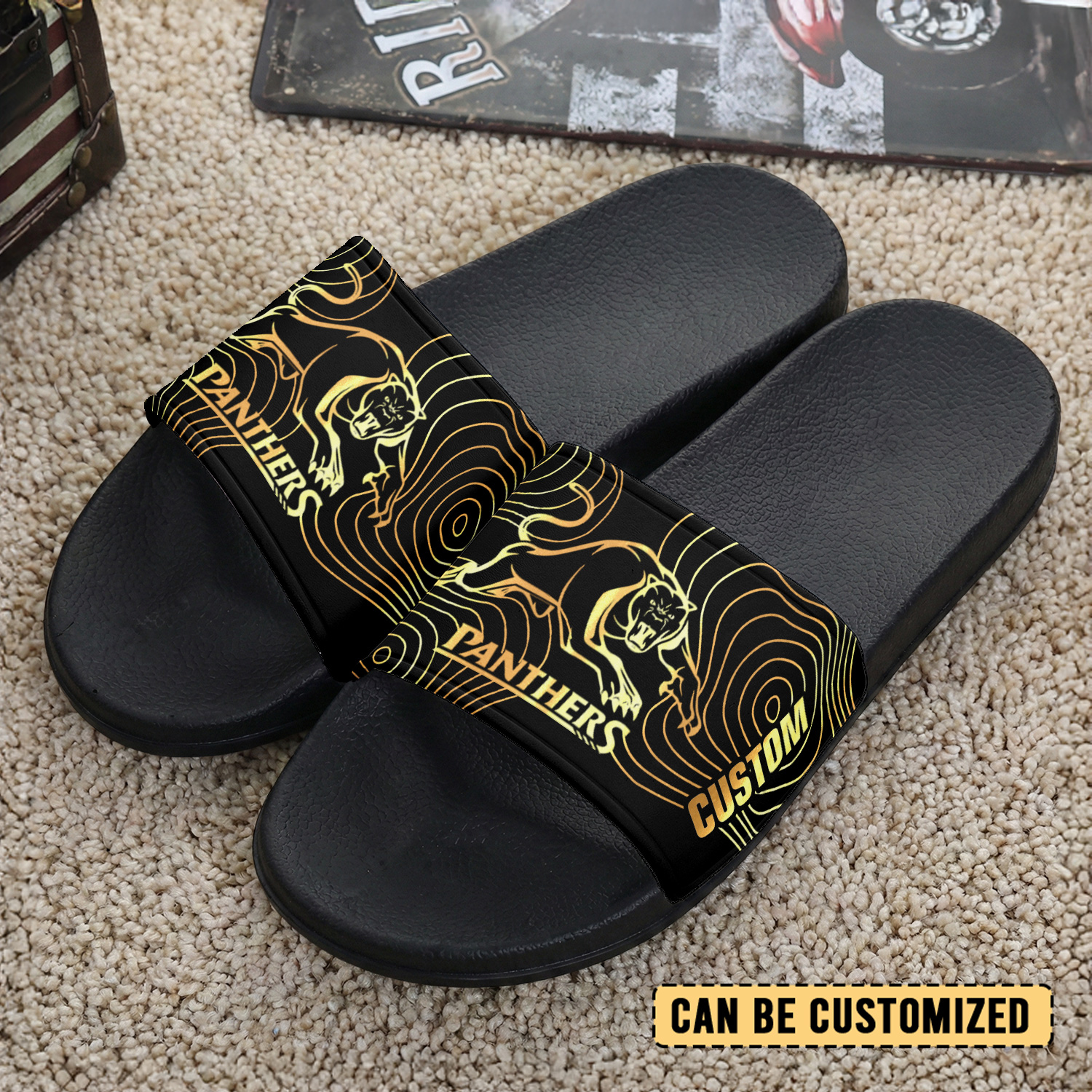 Auspiritmerch Penrith Panthers Personalized Sports Slippers Gift For Fans