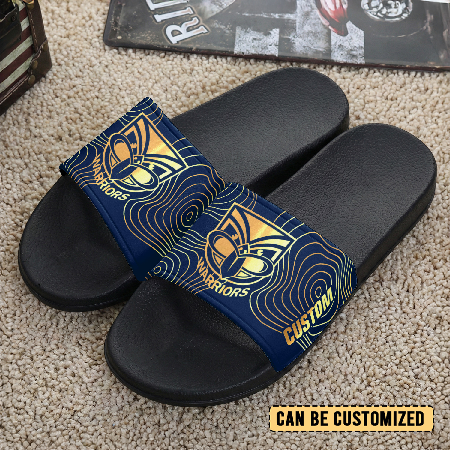 Auspiritmerch New Zealand Warriors Personalized Sports Slippers Gift For Fans