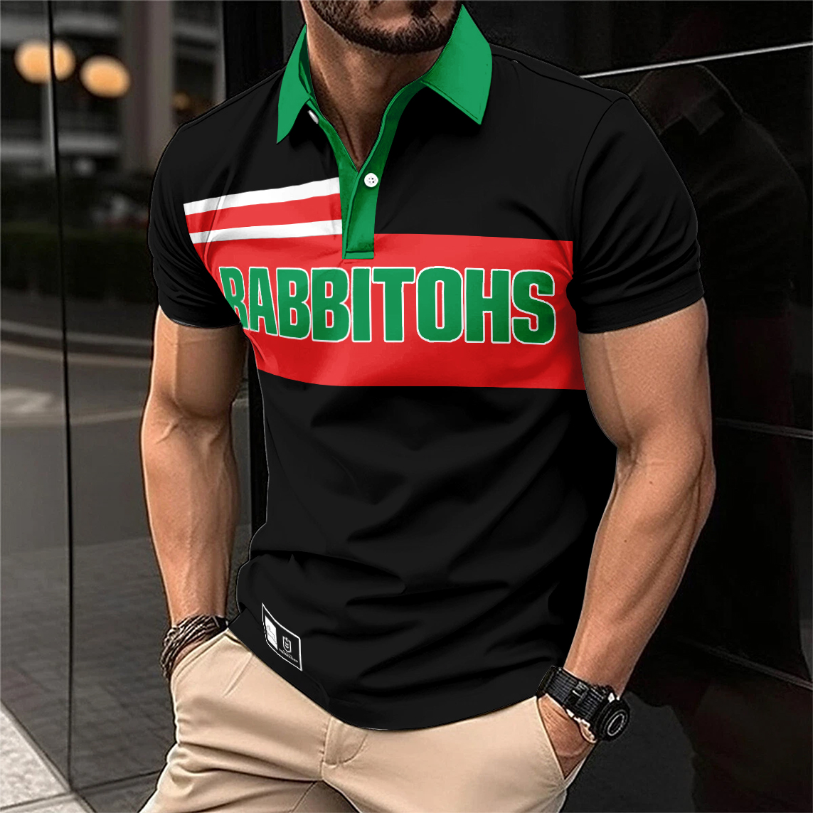 Auspiritmerch South Sydney Rabbitohs Personalized Polo Shirt Gift For Fans