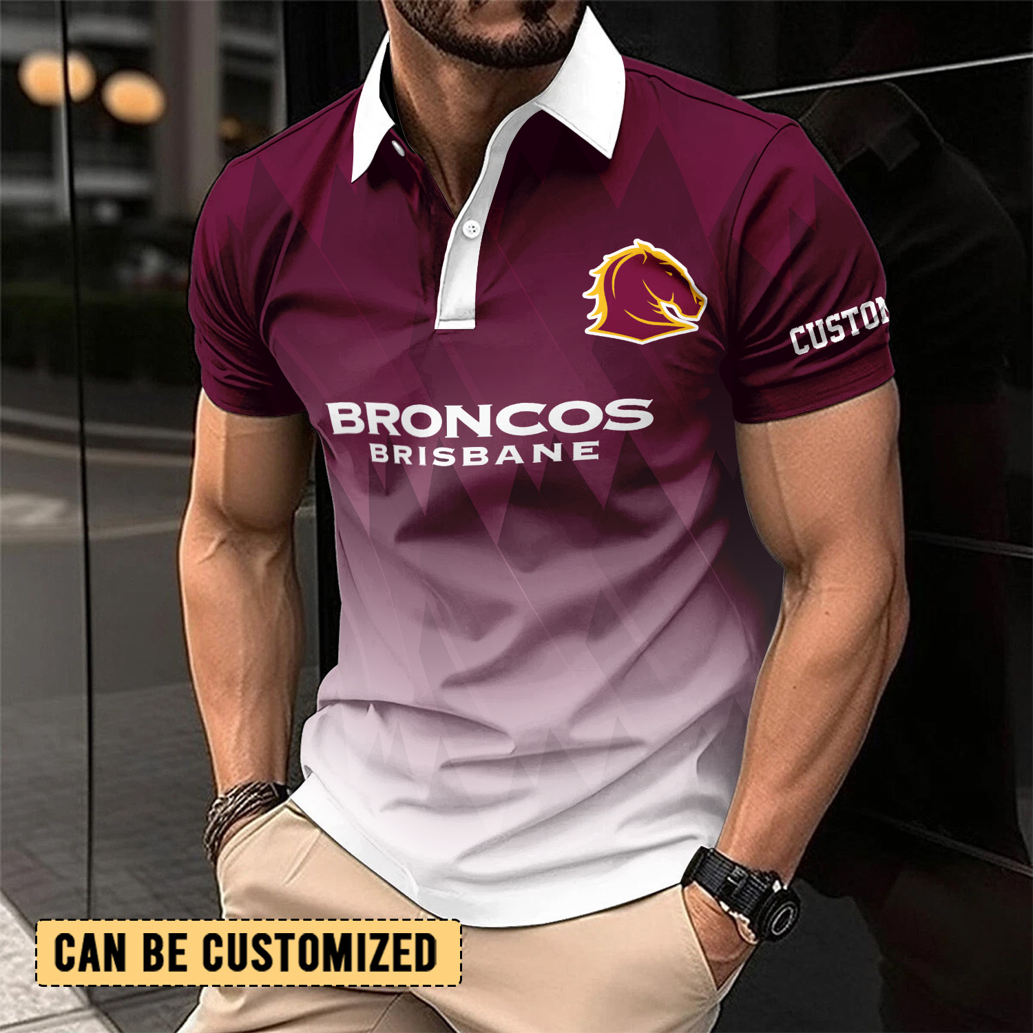 Auspiritmerch Brisbane Broncos Personalized Polo Shirt Gift For Fans