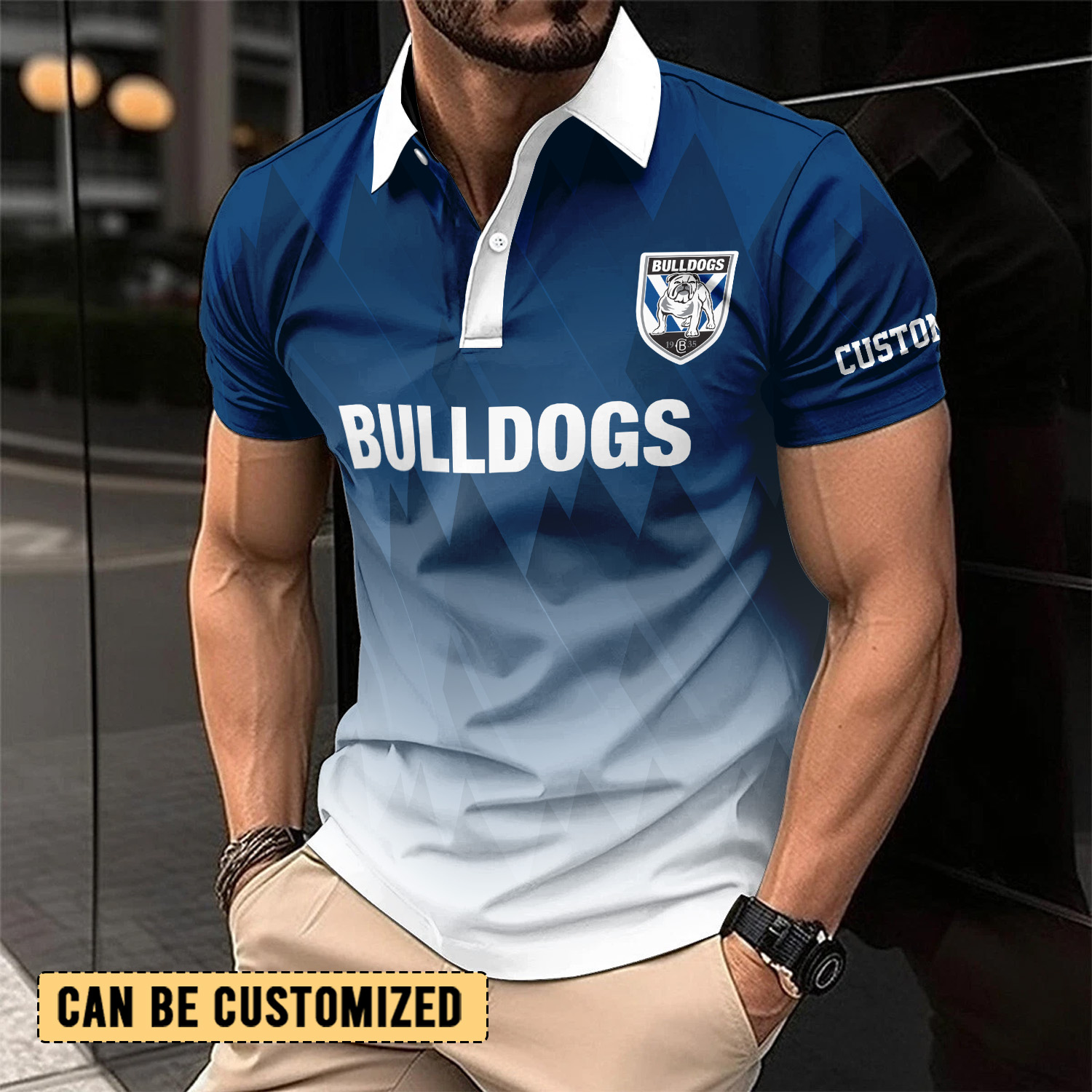 Auspiritmerch Canterbury-Bankstown Bulldogs Personalized Polo Shirt Gift For Fans