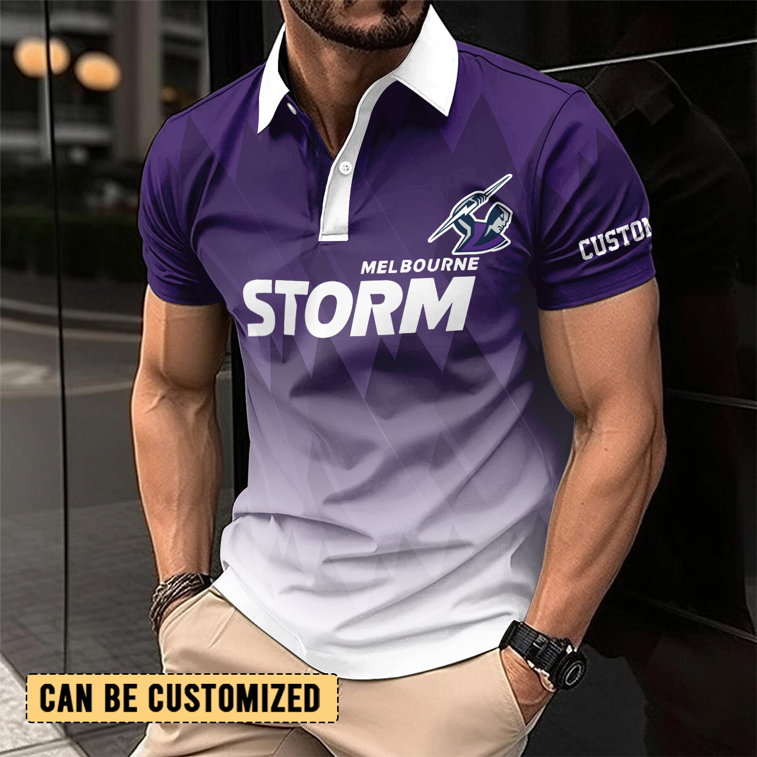 Auspiritmerch Melbourne Storm Personalized Polo Shirt Gift For Fans