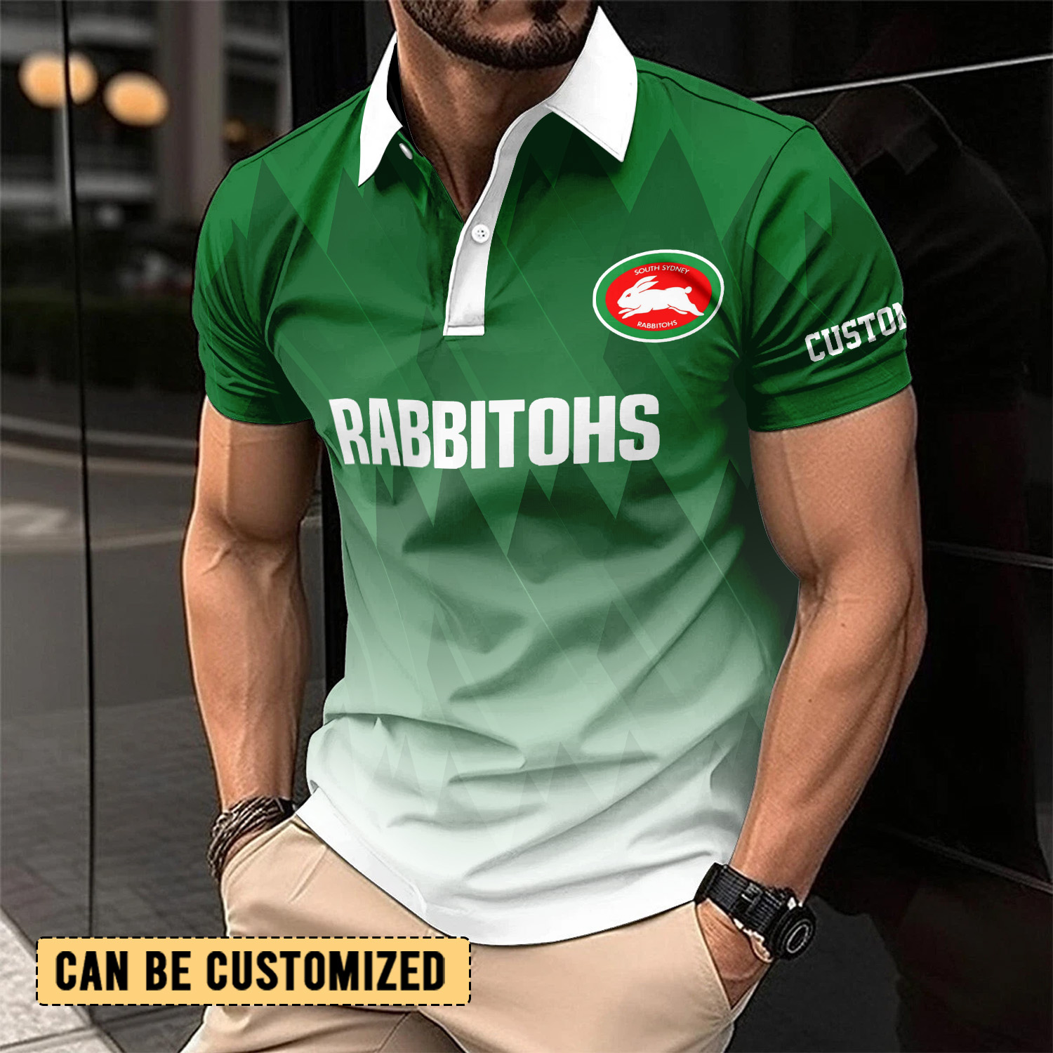 Auspiritmerch South Sydney Rabbitohs Personalized Polo Shirt Gift For Fans