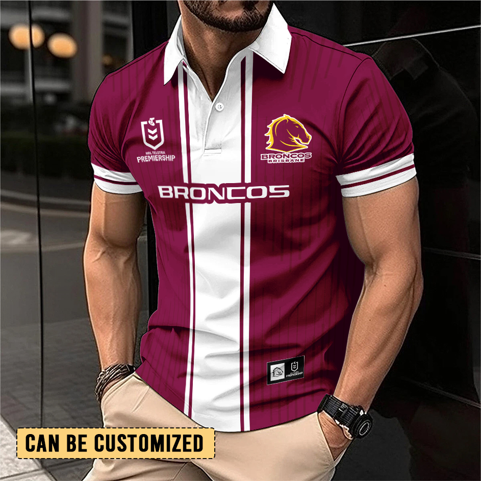 Auspiritmerch Brisbane Broncos Personalized Polo Shirt Gift For Fans