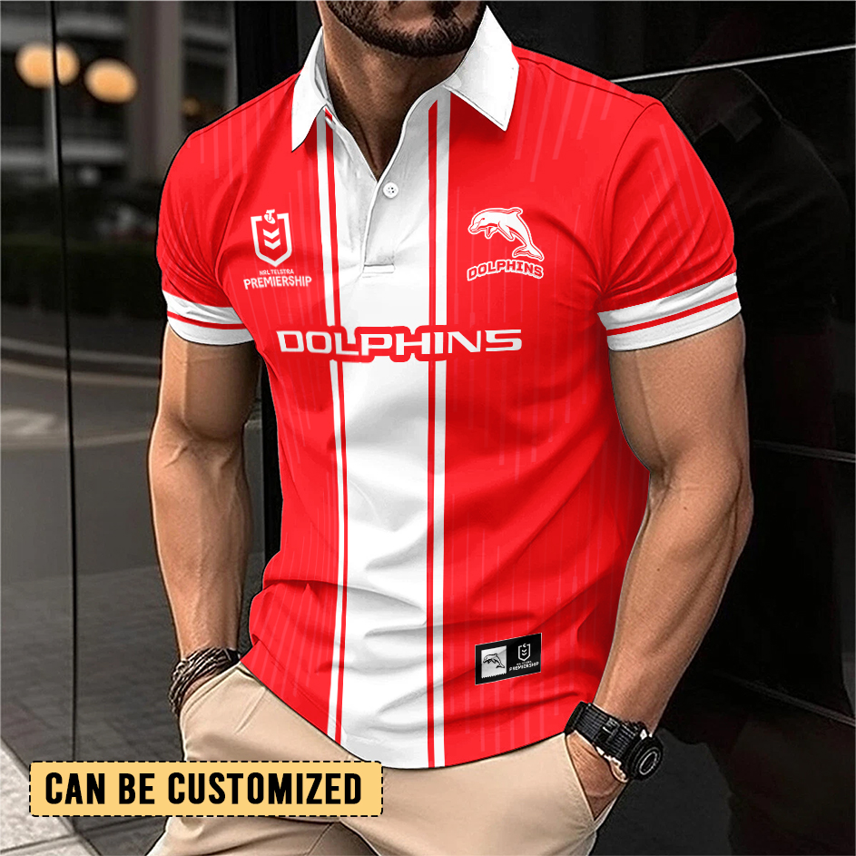 Auspiritmerch Dolphins Personalized Polo Shirt Gift For Fans