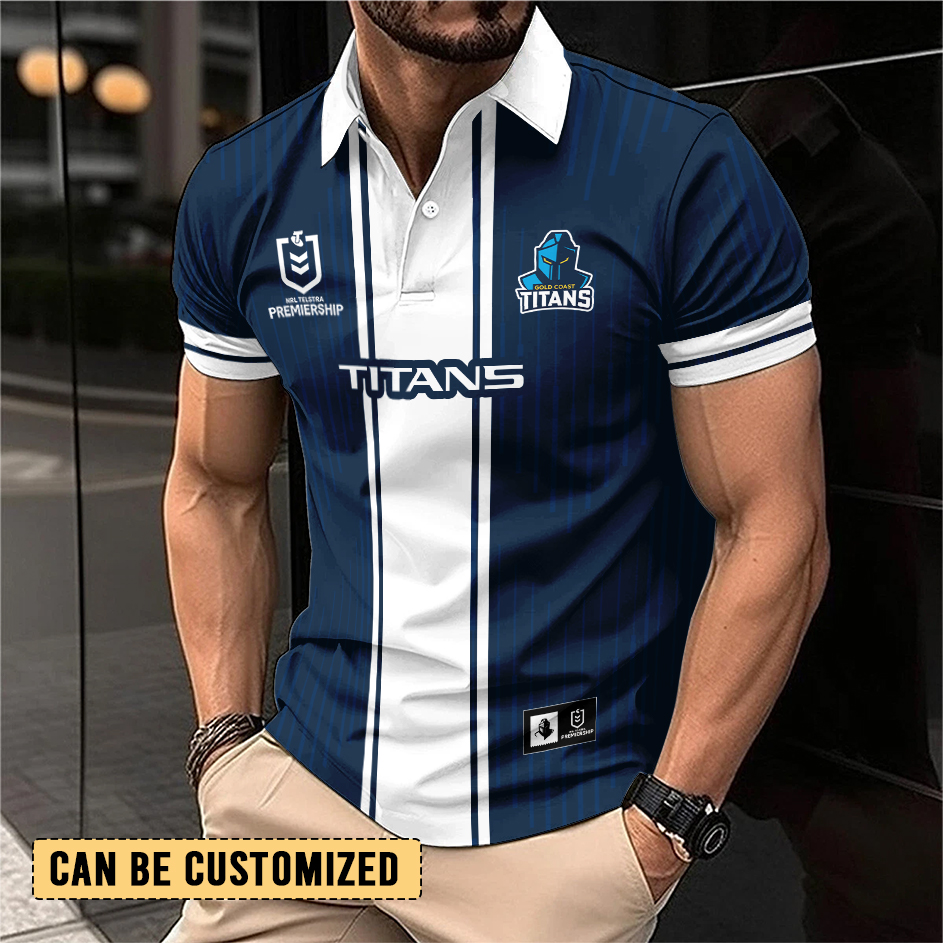 Auspiritmerch Gold Coast Titans Personalized Polo Shirt Gift For Fans