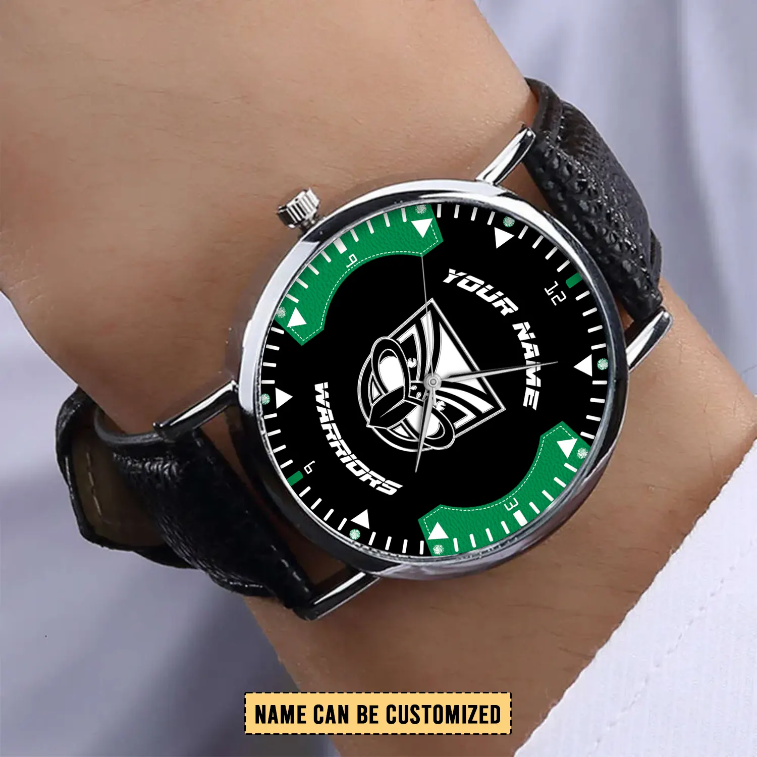 Auspiritmerch New Zealand Warriors Personalized Stitched Leather Watch Gift For Fans