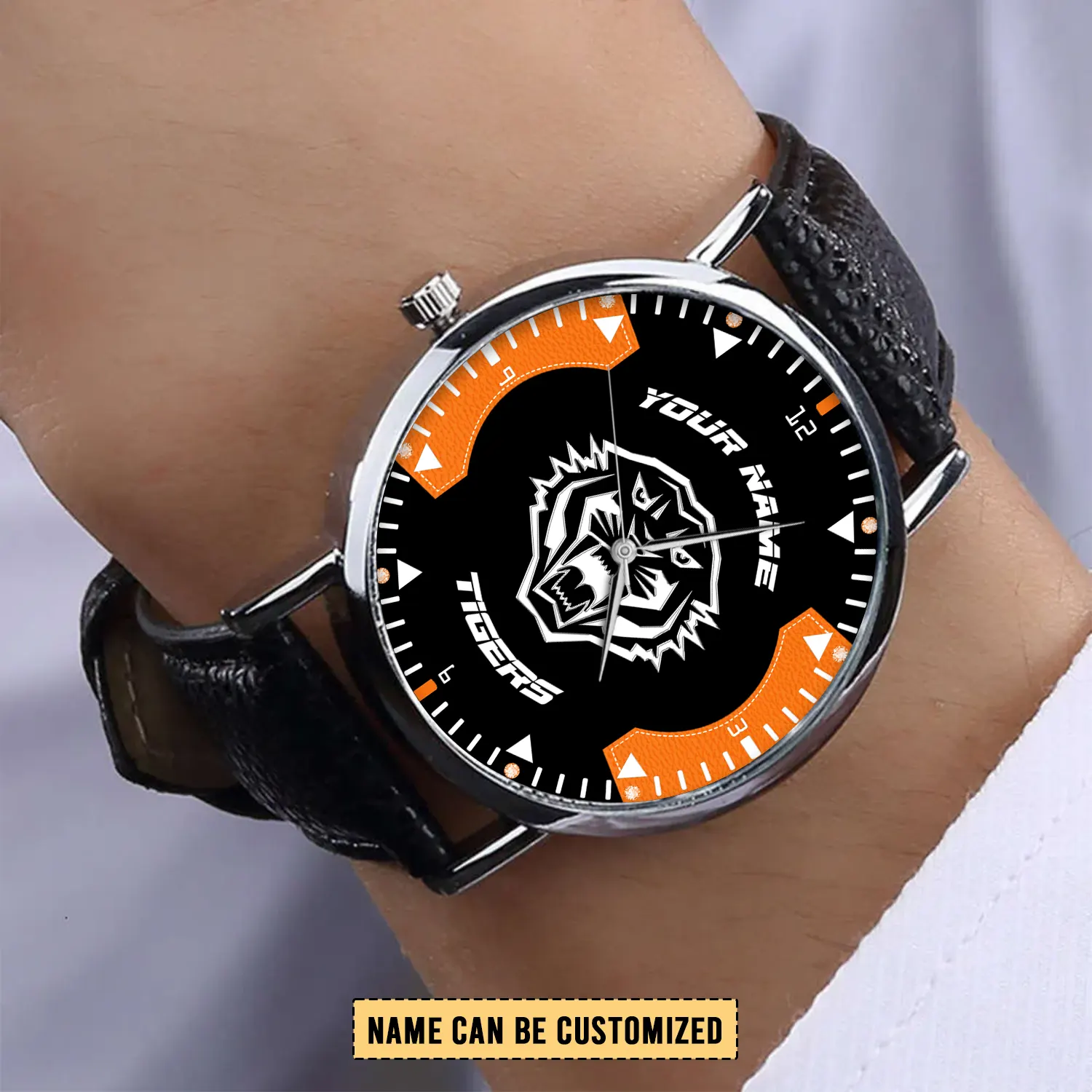 Auspiritmerch Wests Tigers Personalized Stitched Leather Watch Gift For Fans