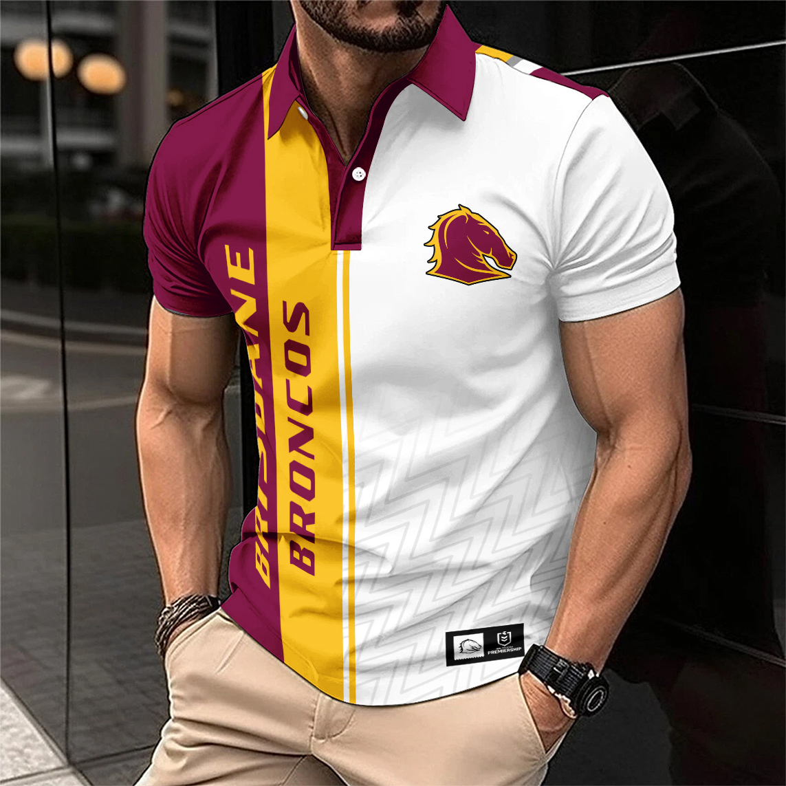 Auspiritmerch Brisbane Broncos Personalized Polo Shirt Gift For Fans