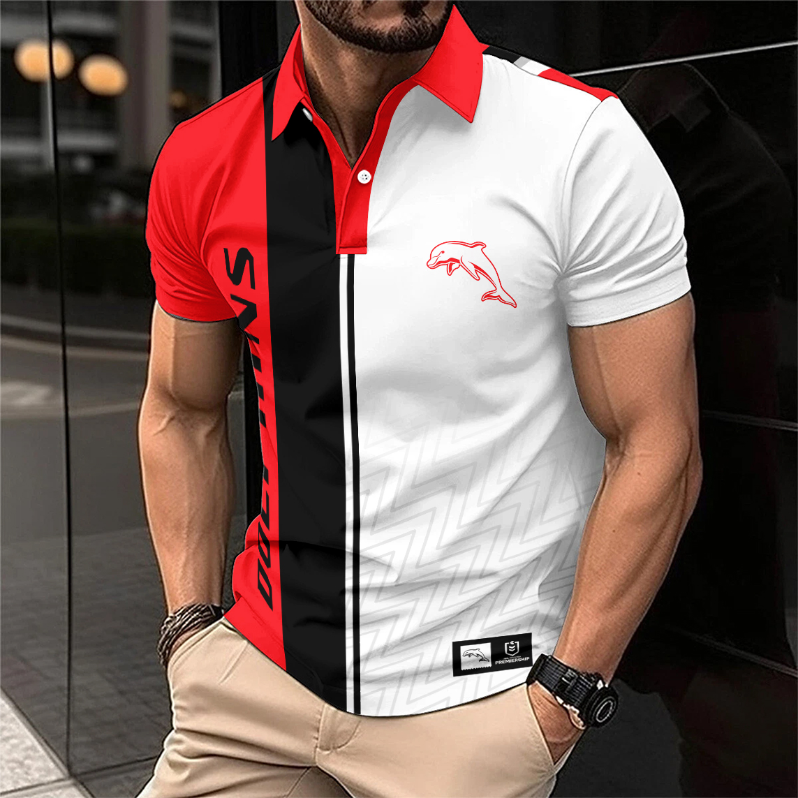 Auspiritmerch Dolphins Personalized Polo Shirt Gift For Fans