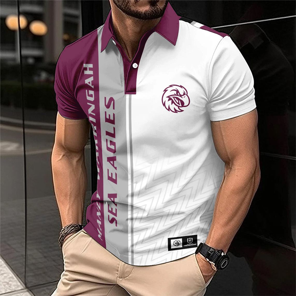 Auspiritmerch Manly Warringah Sea Eagles Personalized Polo Shirt Gift For Fans