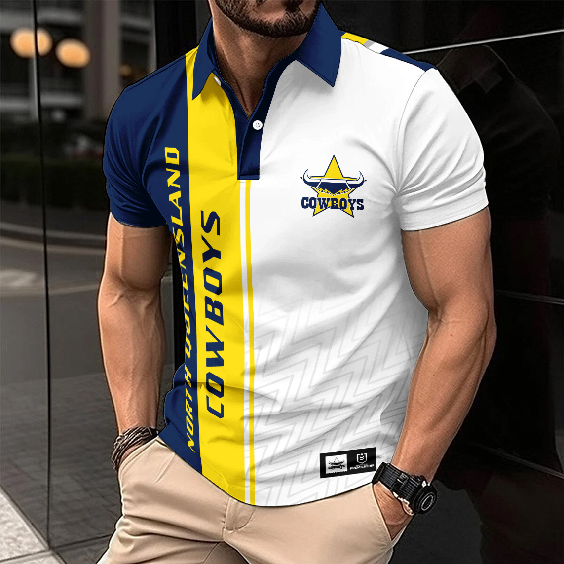 Auspiritmerch North Queensland Cowboys Personalized Polo Shirt Gift For Fans