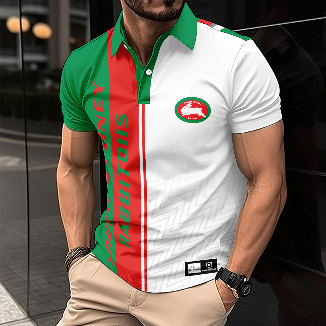 Auspiritmerch South Sydney Rabbitohs Personalized Polo Shirt Gift For Fans