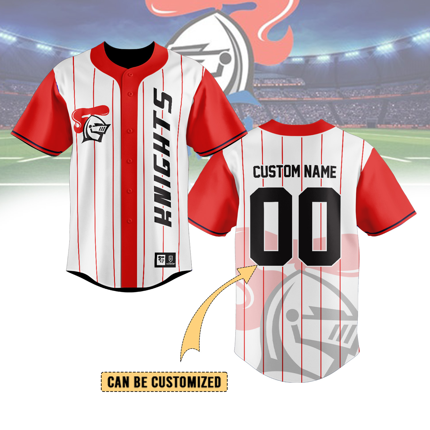 Auspiritmerch Newcastle Knights Personalized Baseball Jersey Gifts For Fans