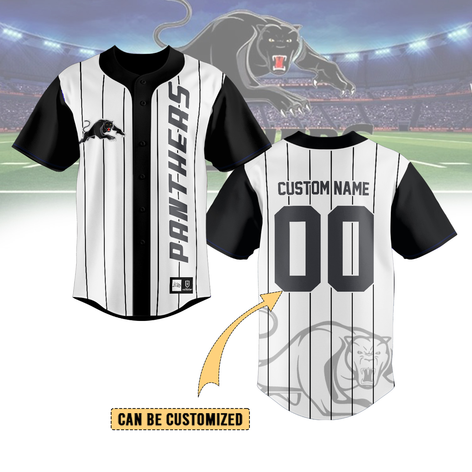 Auspiritmerch Penrith Panthers Personalized Baseball Jersey Gifts For Fans