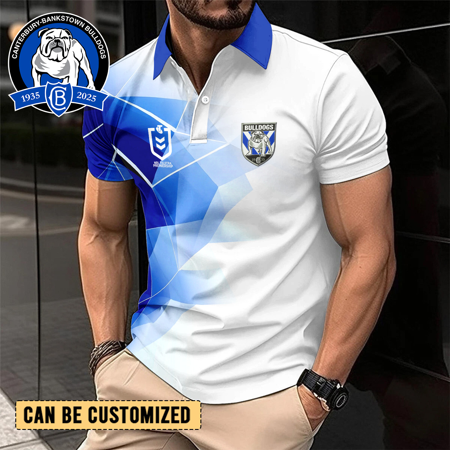Auspiritmerch Canterbury-Bankstown Bulldogs Personalized Polo Shirt Gift For Fans