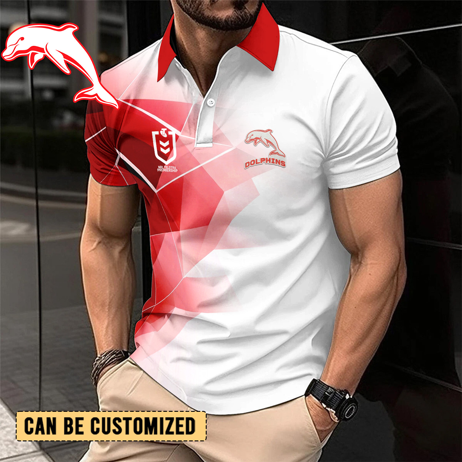 Auspiritmerch Dolphins Personalized Polo Shirt Gift For Fans