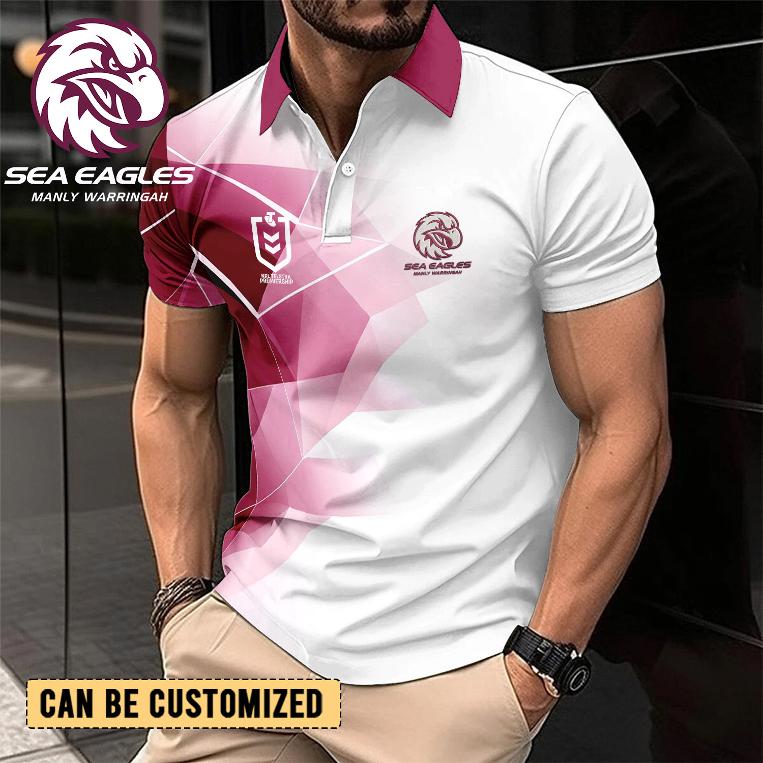 Auspiritmerch Manly Warringah Sea Eagles Personalized Polo Shirt Gift For Fans