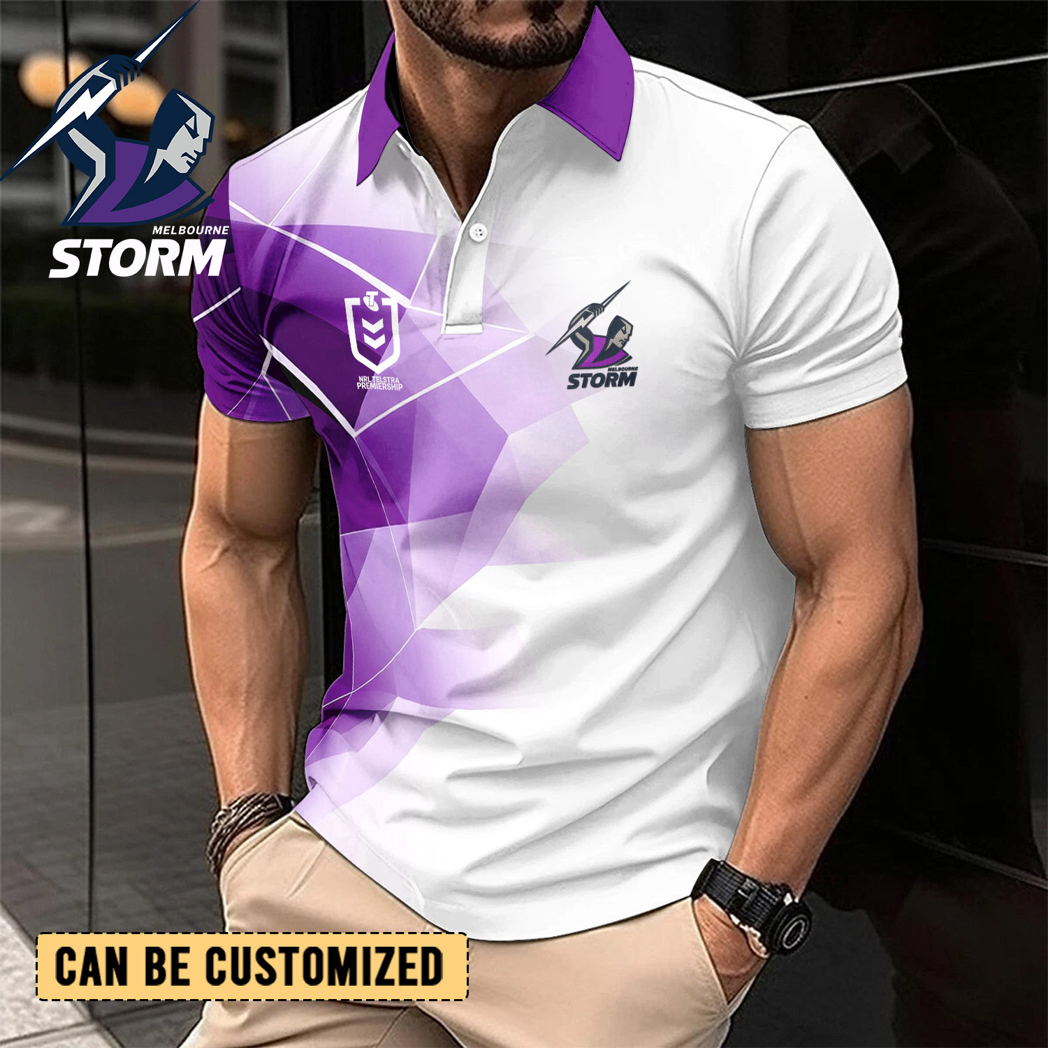 Auspiritmerch Melbourne Storm Personalized Polo Shirt Gift For Fans