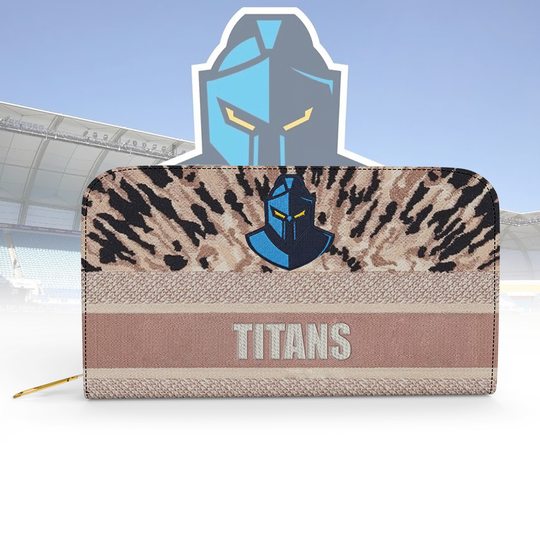 Auspiritmerch Gold Coast Titans Personalized Clutch Purse Gift For Fans