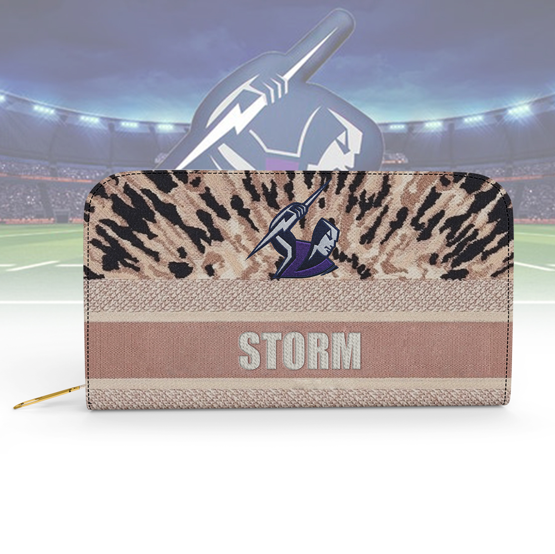 Auspiritmerch Melbourne Storm Personalized Clutch Purse Gift For Fans