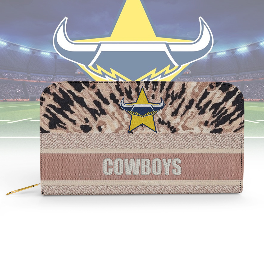 Auspiritmerch North Queensland Cowboys Personalized Clutch Purse Gift For Fans