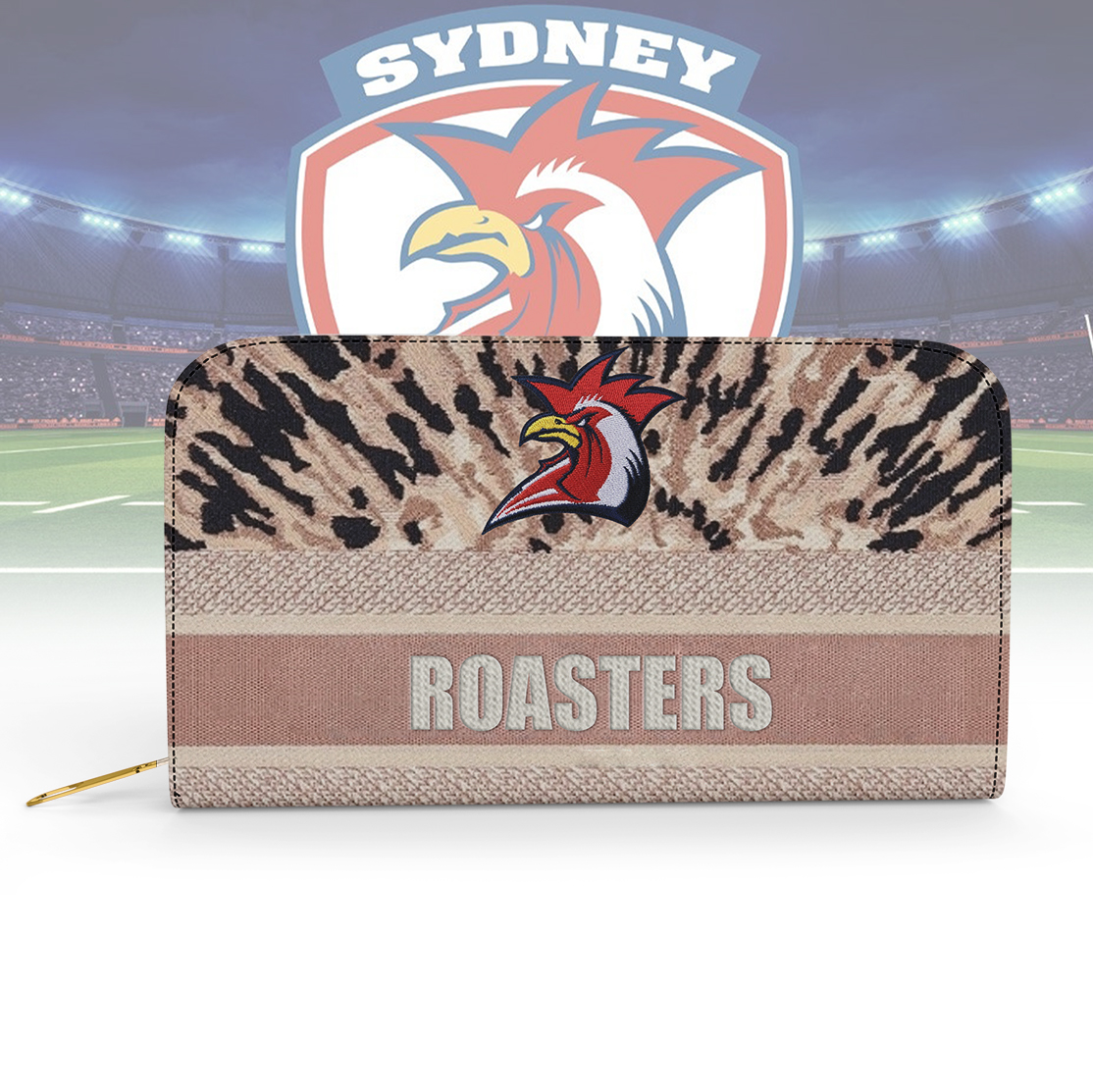 Auspiritmerch Sydney Roosters Personalized Clutch Purse Gift For Fans