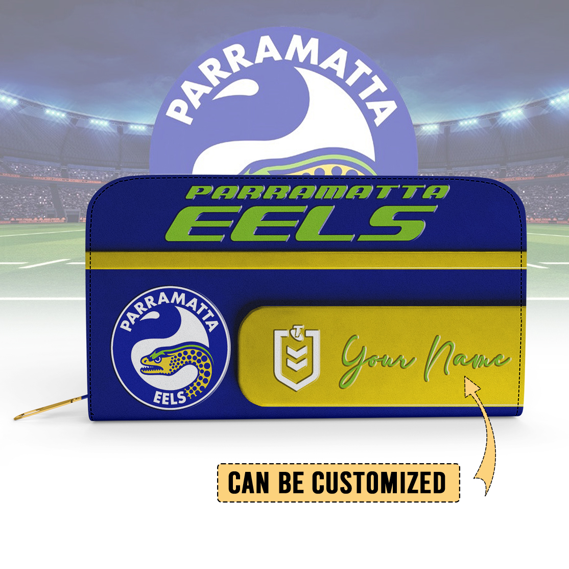 Auspiritmerch Parramatta Eels Personalized Clutch Purse Gift For Fans