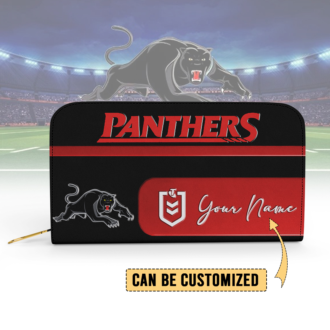 Auspiritmerch Penrith Panthers Personalized Clutch Purse Gift For Fans