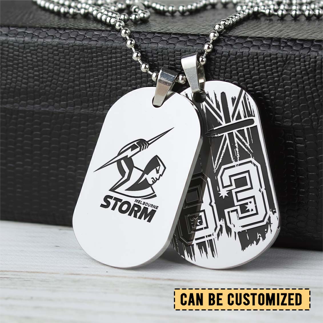 Auspiritmerch Melbourne Storm Personalized Necklace Dog Tag For Fans