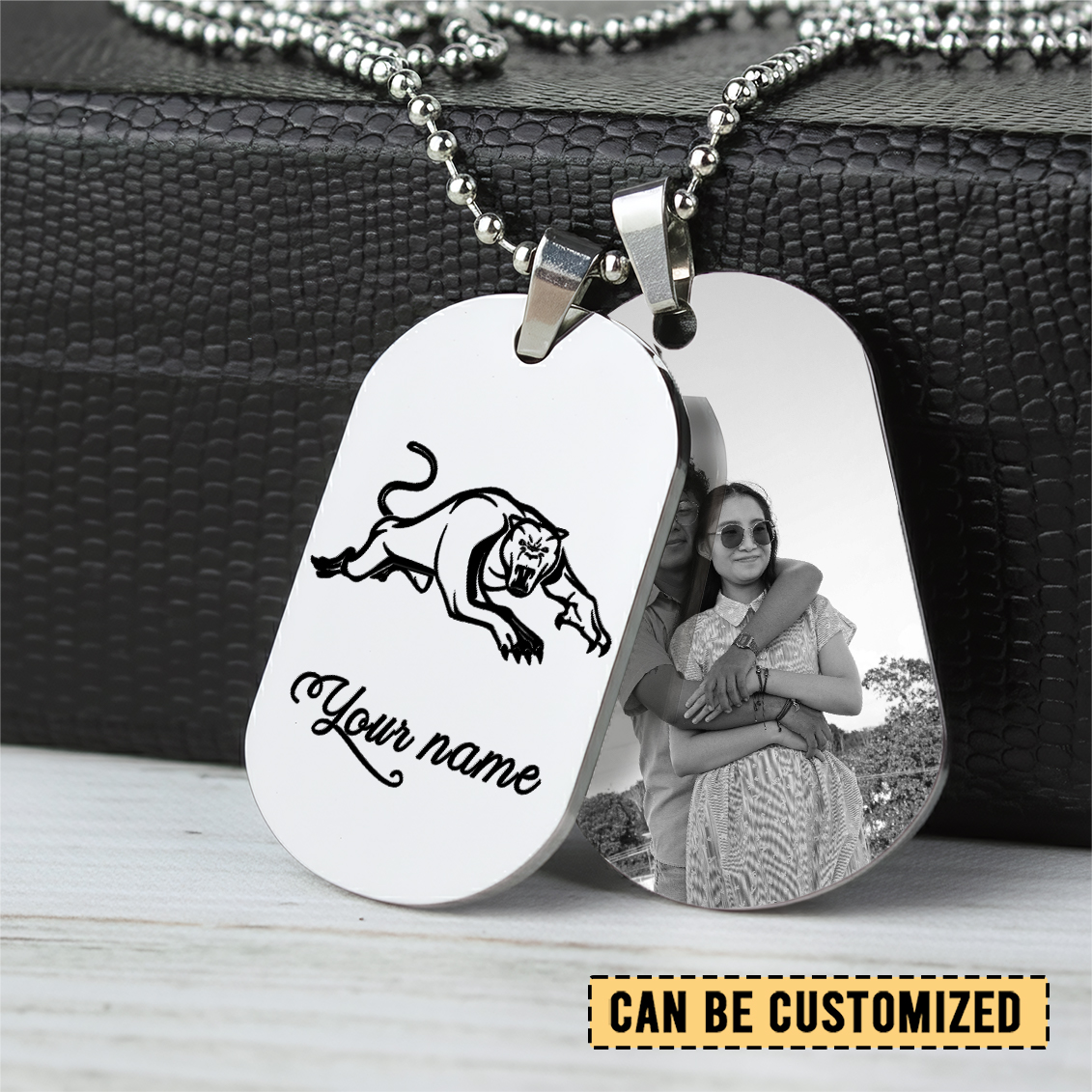 Auspiritmerch Penrith Panthers Personalized Necklace Dog Tag For Fans