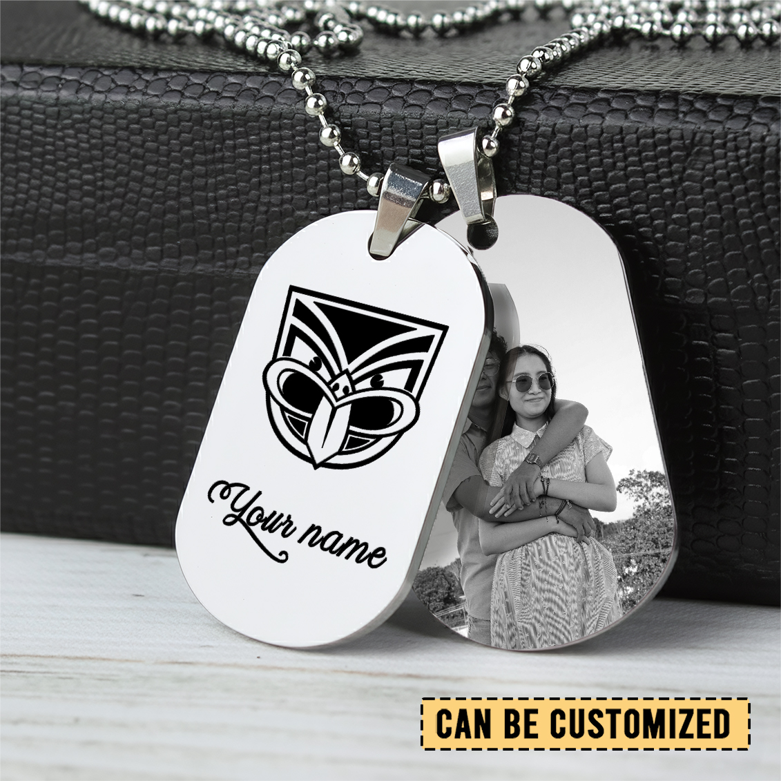 Auspiritmerch New Zealand Warriors Personalized Necklace Dog Tag For Fans