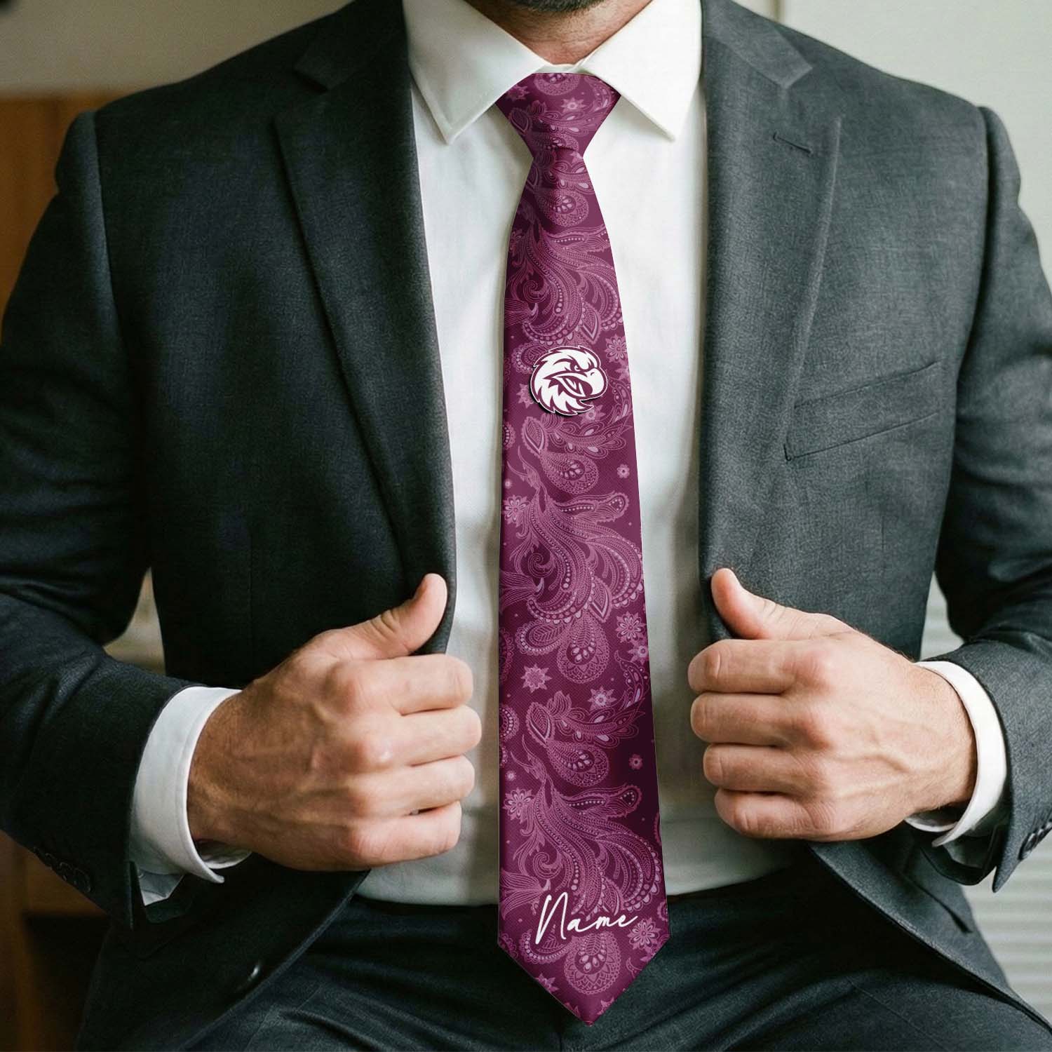 Auspiritmerch Manly Warringah Sea Eagles Personalized Necktie Gifts For Fans