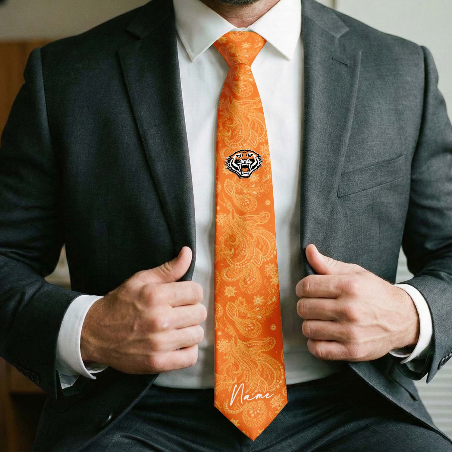 Auspiritmerch Wests Tigers Personalized Necktie Gifts For Fans