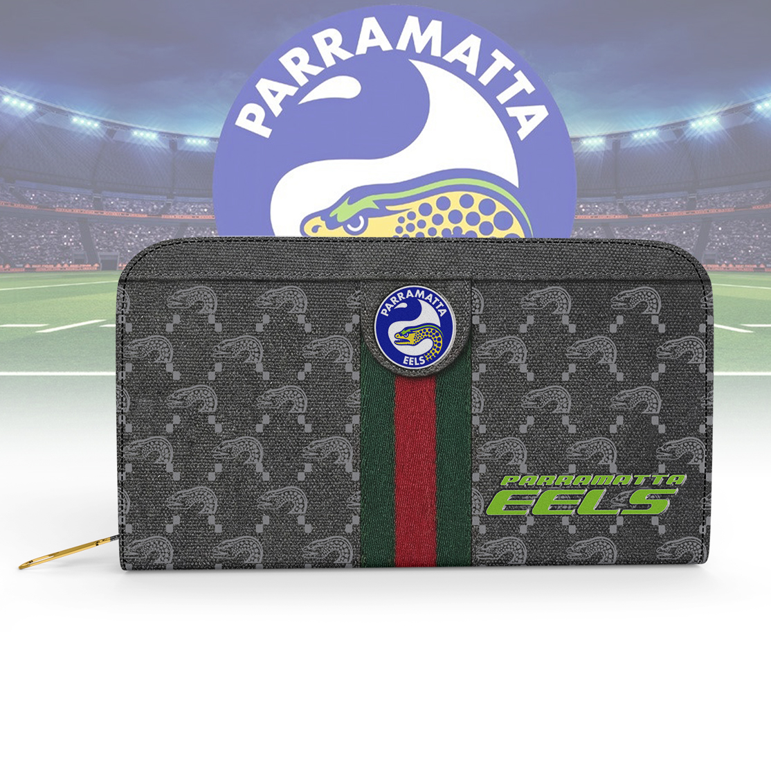 Auspiritmerch Parramatta Eels Personalized Clutch Purse Gift For Fans