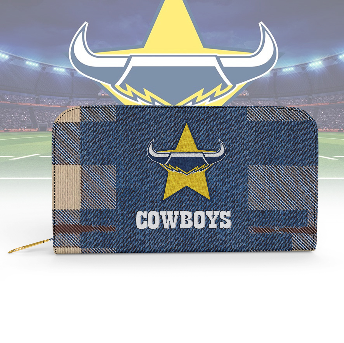 Auspiritmerch North Queensland Cowboys Personalized Clutch Purse Gift For Fans