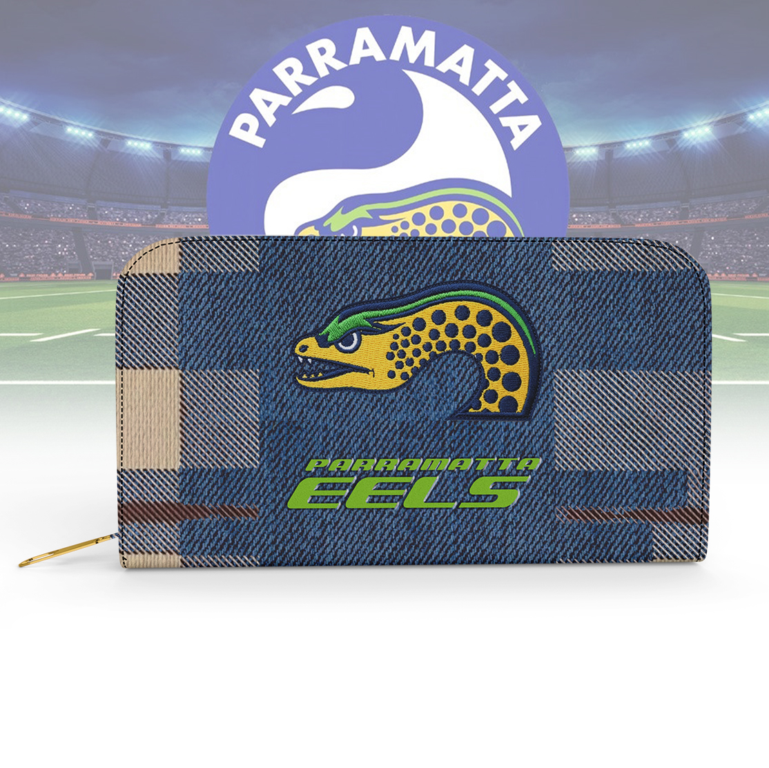 Auspiritmerch Parramatta Eels Personalized Clutch Purse Gift For Fans