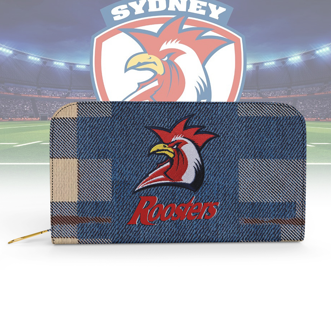 Auspiritmerch Sydney Roosters Personalized Clutch Purse Gift For Fans