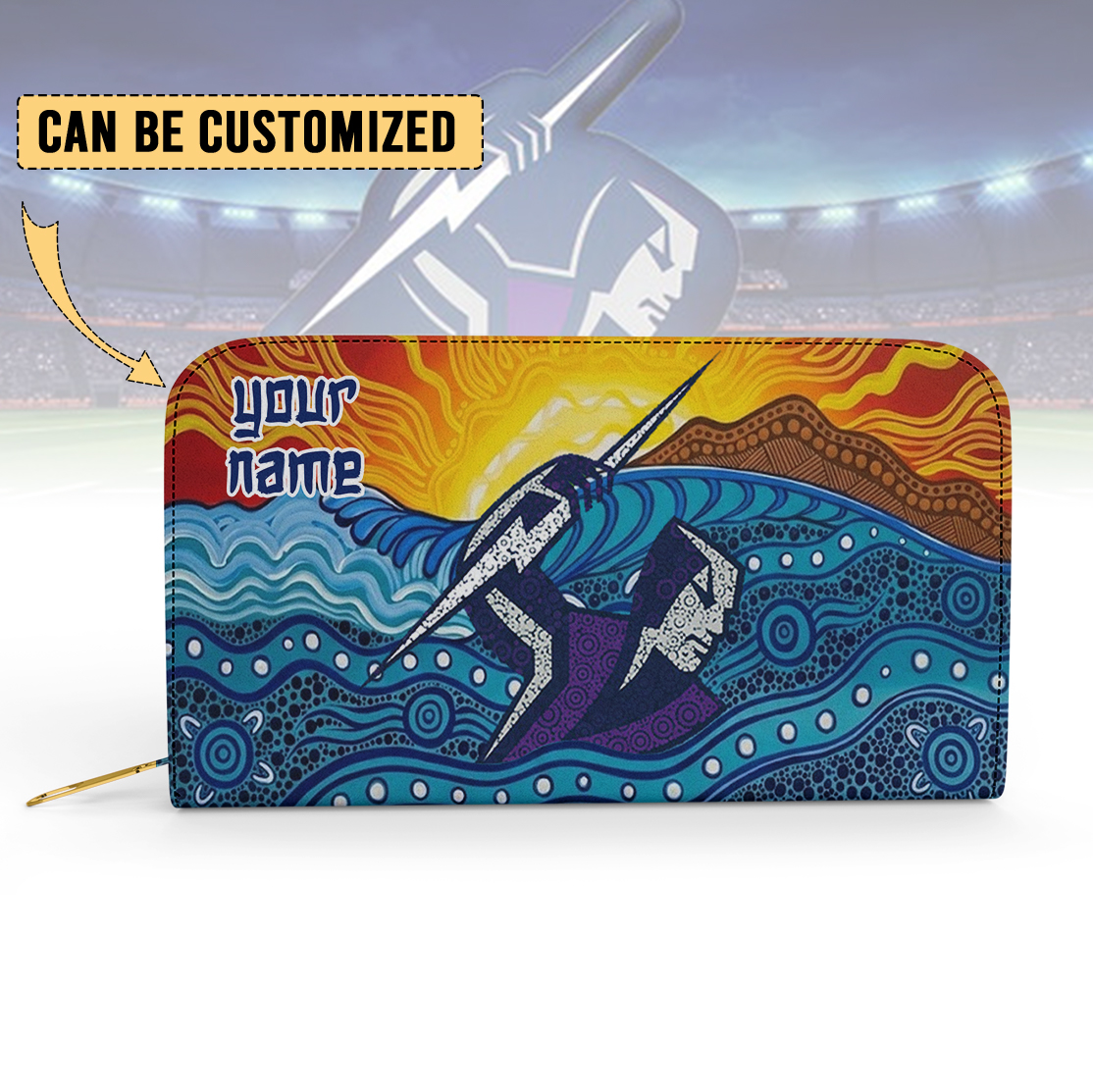 Auspiritmerch Melbourne Storm Personalized Clutch Purse Gift For Fans