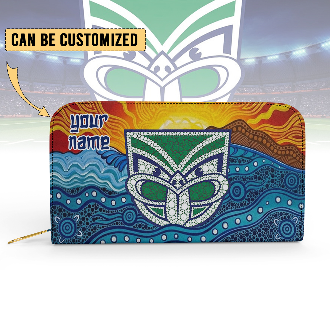 Auspiritmerch New Zealand Warriors Personalized Clutch Purse Gift For Fans