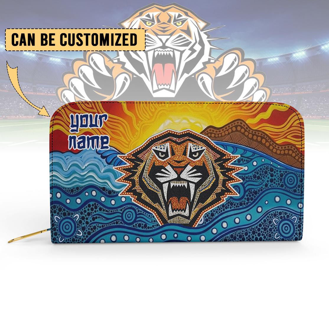 Auspiritmerch Wests Tigers Personalized Clutch Purse Gift For Fans