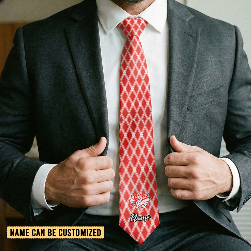 Auspiritmerch St. George Illawarra Dragons Personalized Necktie Gifts For Fans