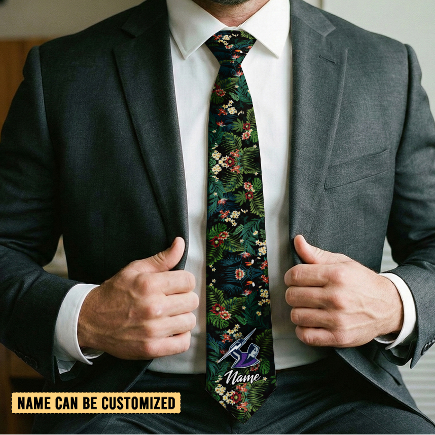 Auspiritmerch Melbourne Storm Personalized Necktie Gifts For Fans
