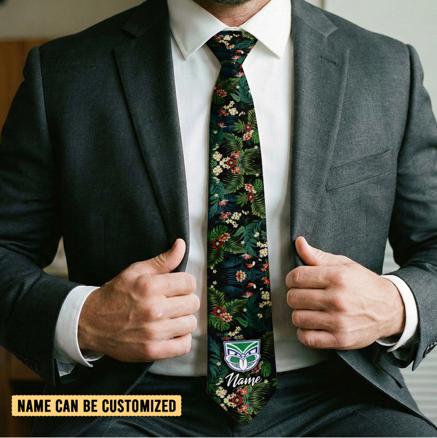 Auspiritmerch New Zealand Warriors Personalized Necktie Gifts For Fans